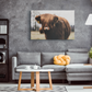 Highland Cow Wall Art Canvas - Highland Cow Art, Highland Cow Print, Cow Decor, Cow Gifts, Rustic Home Decor, Animal Print, Wall Art