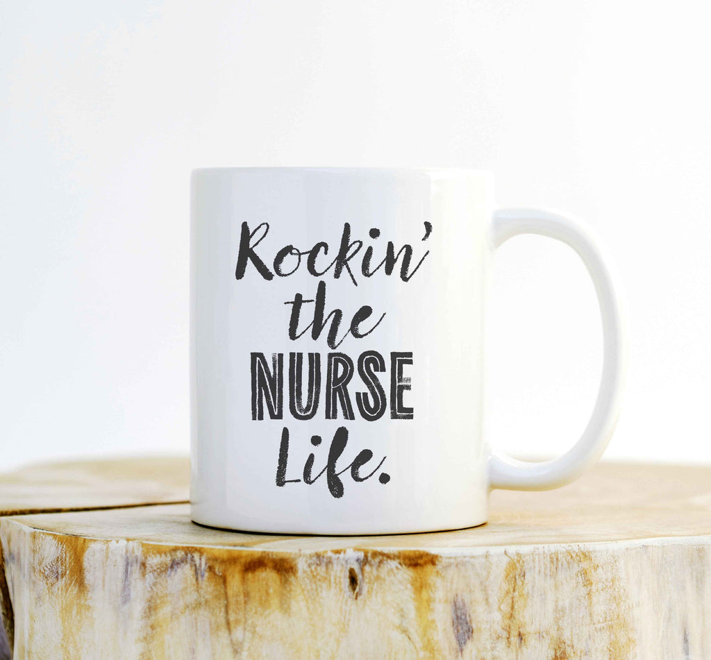 Rocking The Nurse Life Mug – Funny Nurse Gift, RN Coffee Mug